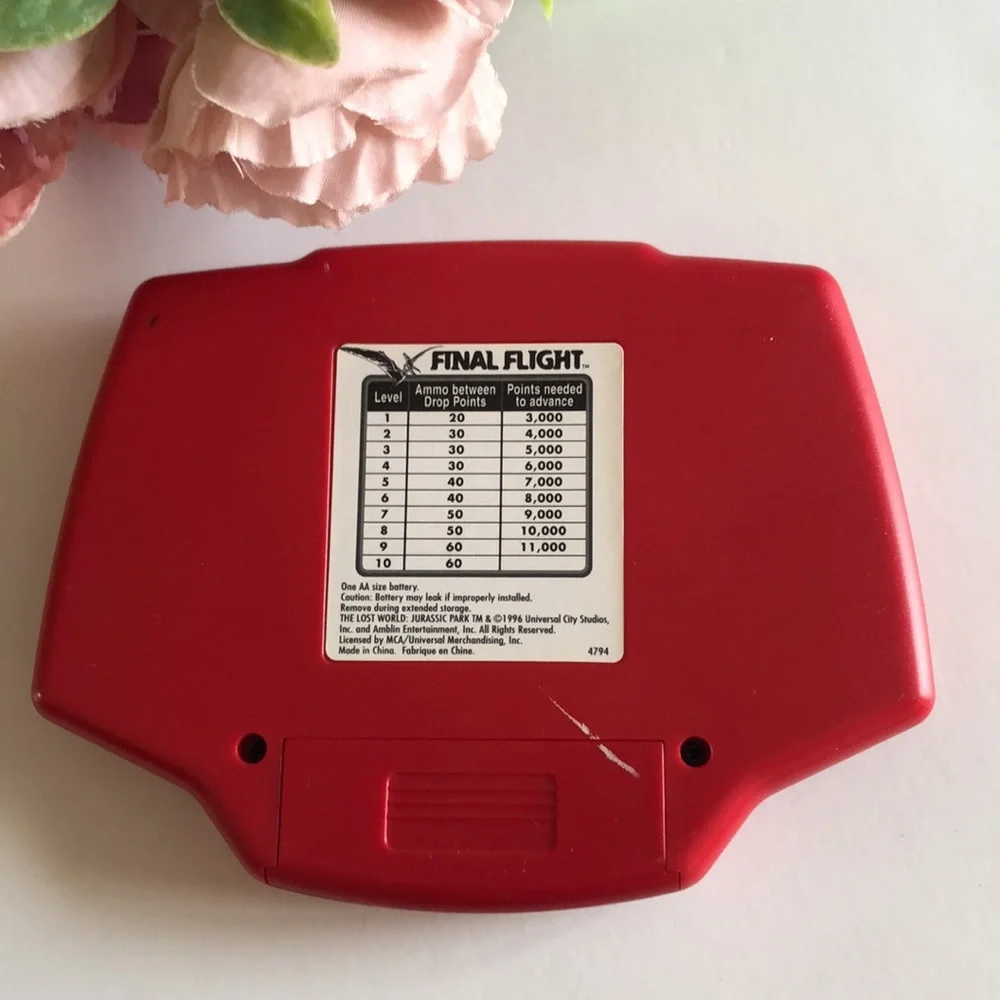 Jurassic Park The Lost World Electronic Hand Held Game 1996 Milton Bradley VTG